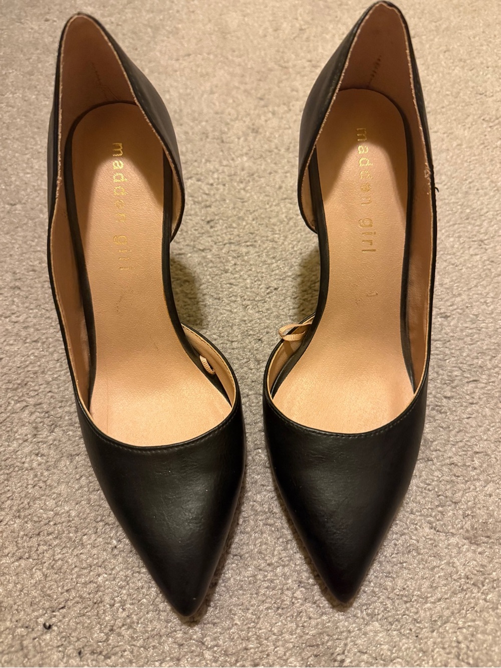 Madden Girl Black Pointed Heels